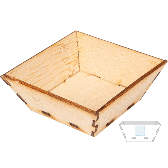 Minirecipientes para aperitivos de bambú